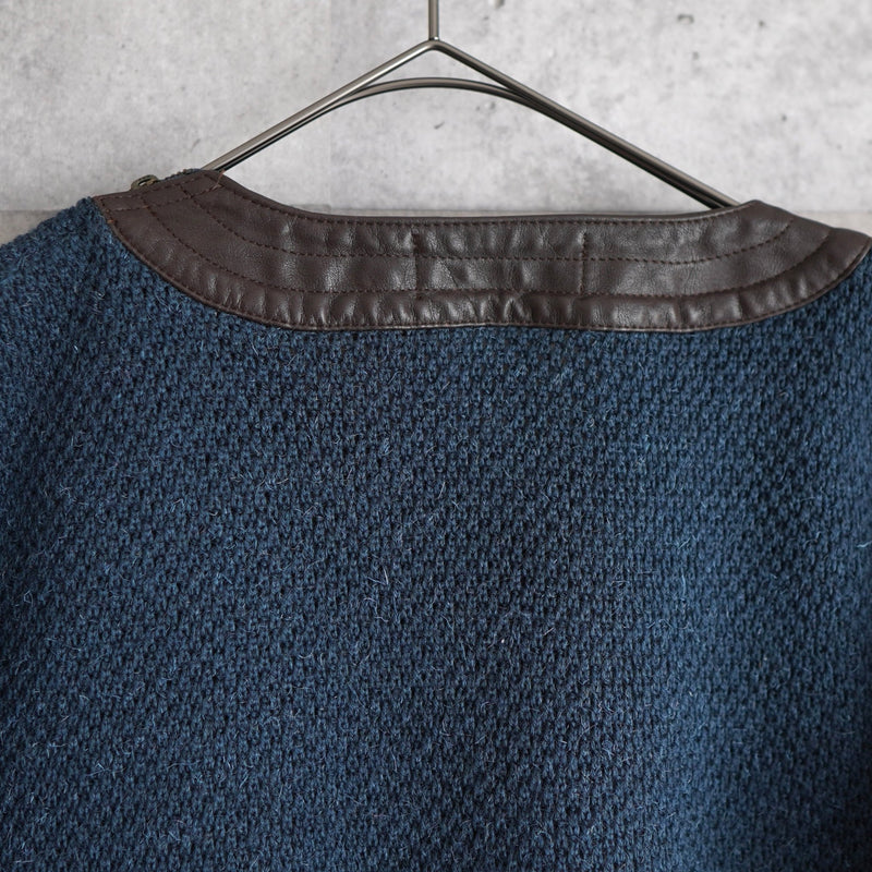 90's｜Leather Neck Sweater - NEWSED