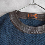 90's｜Leather Neck Sweater - NEWSED