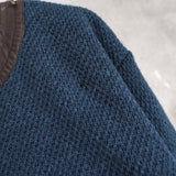 90's｜Leather Neck Sweater - NEWSED