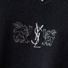 90's｜Logo Embroidery Half-zip Sweater