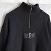 90's｜Logo Embroidery Half-zip Sweater