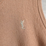 90's｜Logo Embroidery Knit Vest - NEWSED