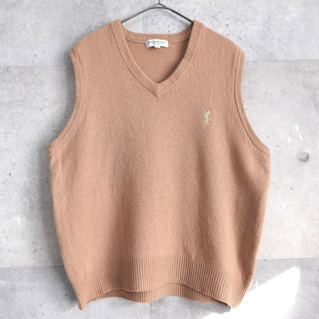 90's｜Logo Embroidery Knit Vest