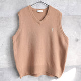 90's｜Logo Embroidery Knit Vest - NEWSED