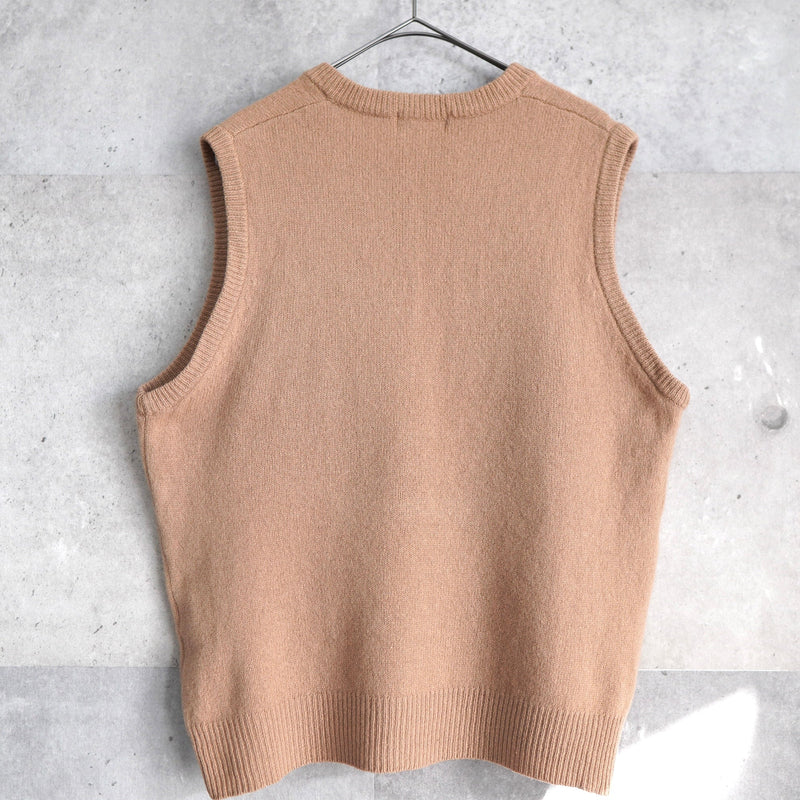 90's｜Logo Embroidery Knit Vest - NEWSED