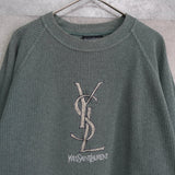 90's｜Logo Embroidery Sweatshirt｜Made in Italy - NEWSED