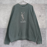 90's｜Logo Embroidery Sweatshirt｜Made in Italy - NEWSED