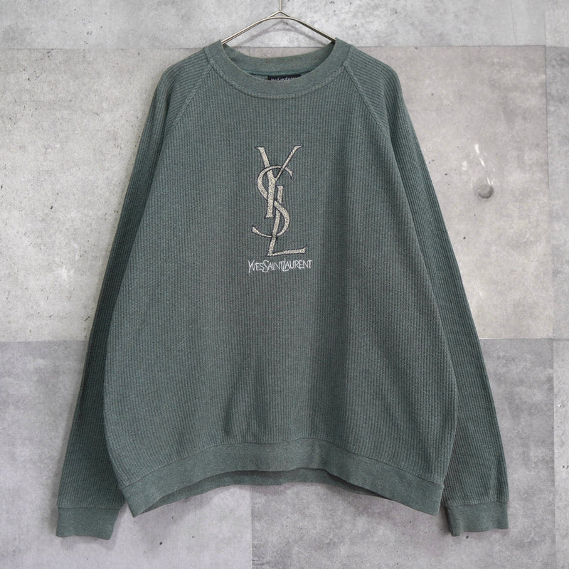 90's｜Logo Embroidery Sweatshirt｜Made in Italy - NEWSED