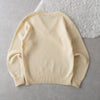 90's｜Logo Embroidery V-neck Sweater