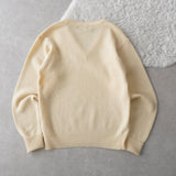 90's｜Logo Embroidery V - neck Sweater - NEWSED