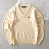 90's｜Logo Embroidery V-neck Sweater