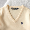 90's｜Logo Embroidery V-neck Sweater