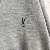 90's｜Logo Embroidery V - neck Sweater - NEWSED
