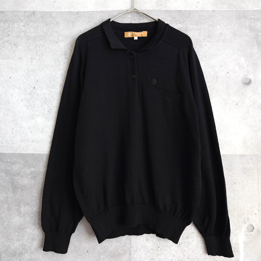 90's｜Logo Patch Collar Sweater