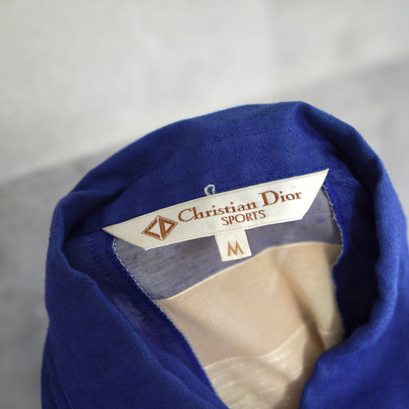 90's｜Logo patched linen shirt - NEWSED