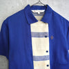 90's｜Logo patched linen shirt