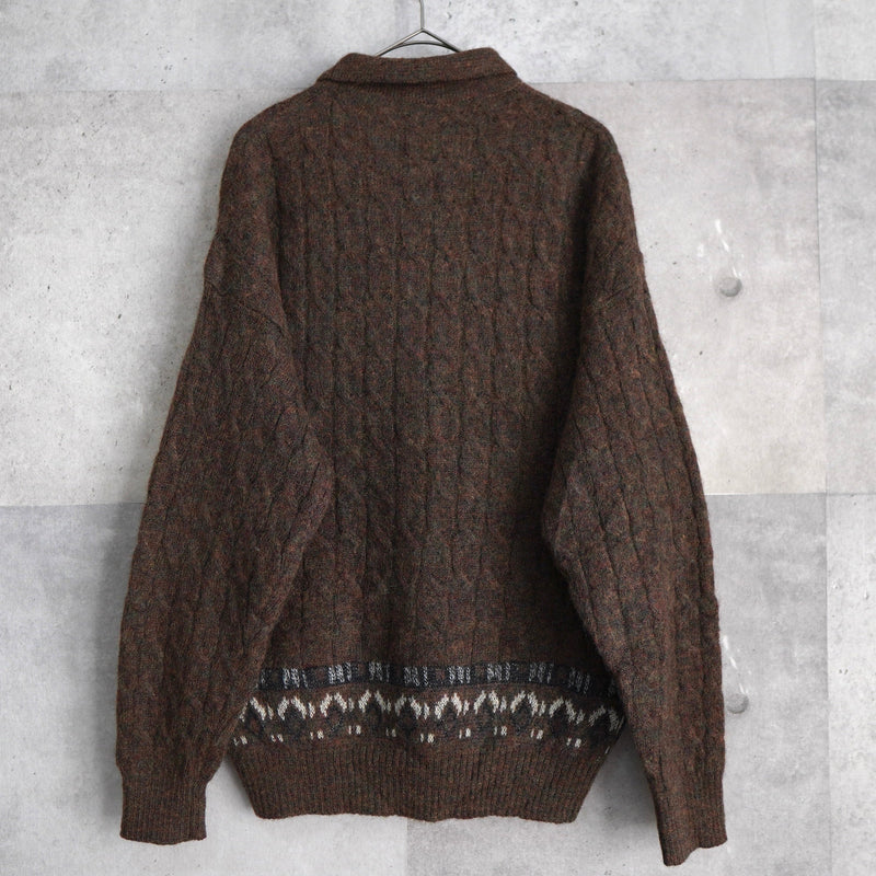 90's｜Mohair Like Polo Sweater｜Made in Italy - NEWSED