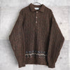 90's｜Mohair Like Polo Sweater｜Made in Italy