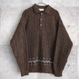 90's｜Mohair Like Polo Sweater｜Made in Italy - NEWSED