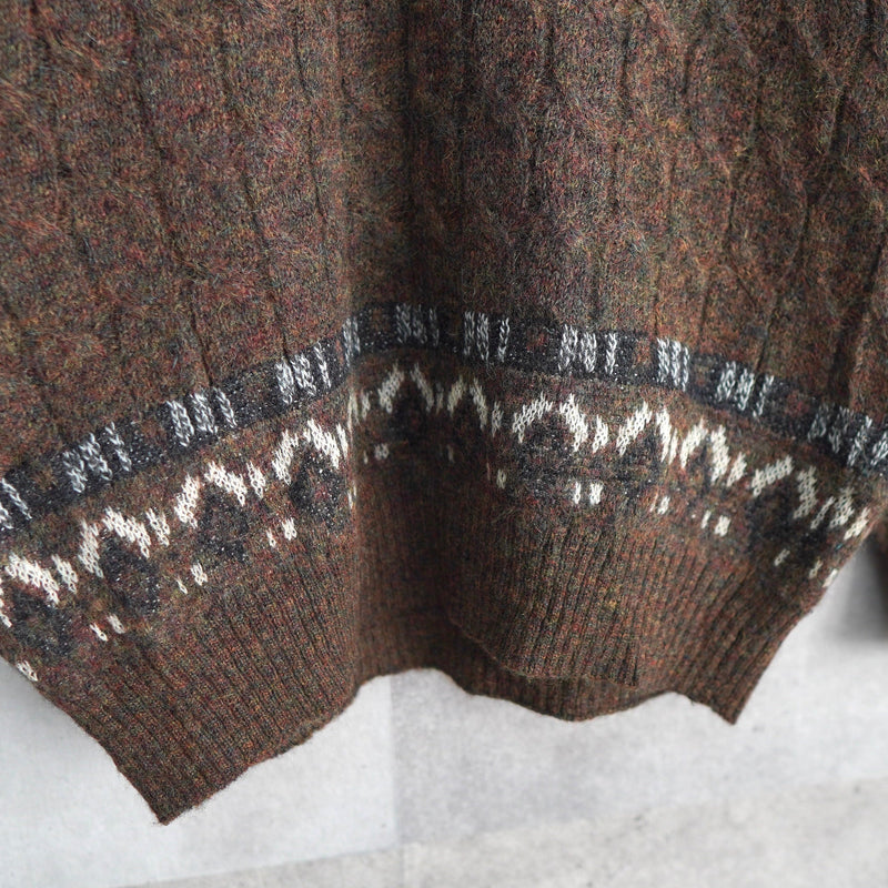 90's｜Mohair Like Polo Sweater｜Made in Italy - NEWSED
