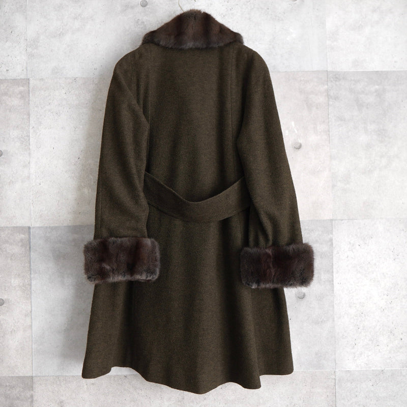 90's｜Rabbit Fur Wool Coat - NEWSED
