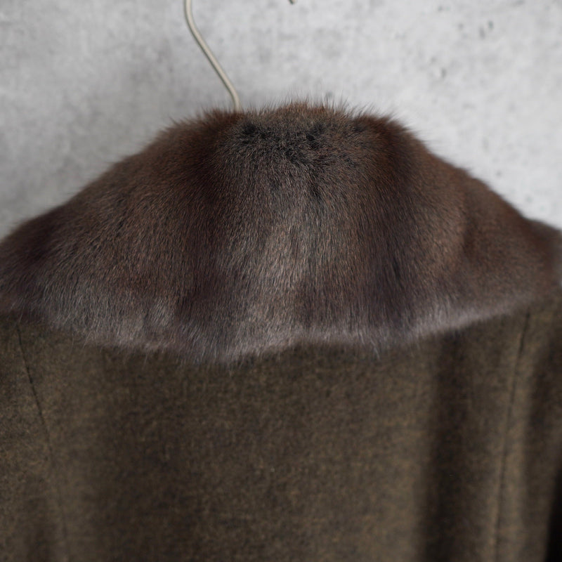 90's｜Rabbit Fur Wool Coat - NEWSED