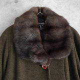 90's｜Rabbit Fur Wool Coat - NEWSED