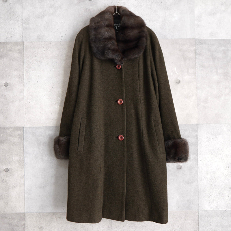 90's｜Rabbit Fur Wool Coat - NEWSED