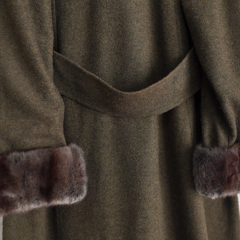 90's｜Rabbit Fur Wool Coat - NEWSED