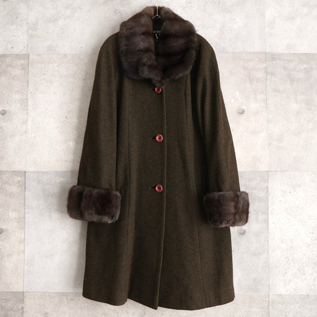 90's｜Rabbit Fur Wool Coat