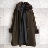 90's｜Rabbit Fur Wool Coat - NEWSED