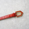 90's｜Red leather belt