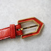 90's｜Red leather belt