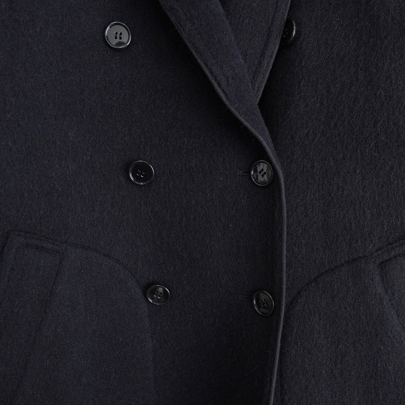 90's｜Shawl Collar Wool Coat - NEWSED