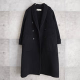 90's｜Shawl Collar Wool Coat - NEWSED