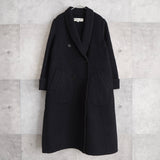 90's｜Shawl Collar Wool Coat - NEWSED