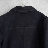 90's｜Shawl Collar Wool Coat - NEWSED