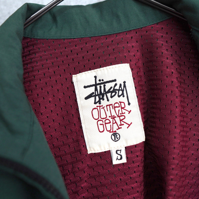 90's｜"Stussy Sport" Embroidery High - neck Jacket｜Made in Australia - NEWSED