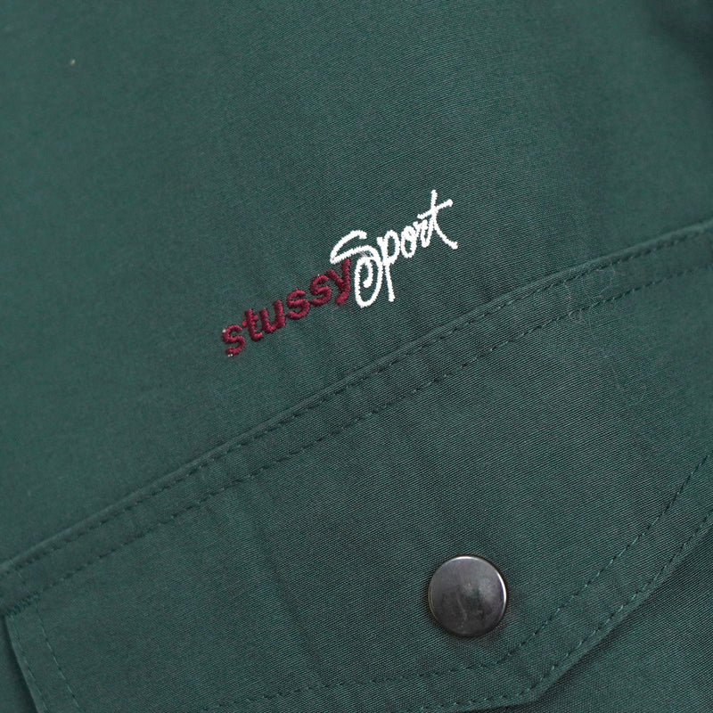 90's｜"Stussy Sport" Embroidery High - neck Jacket｜Made in Australia - NEWSED