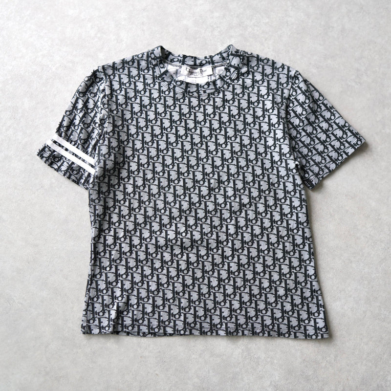 90's｜Trotter patterned short sleeve top｜Made in France - NEWSED