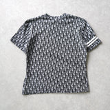 90's｜Trotter patterned short sleeve top｜Made in France - NEWSED