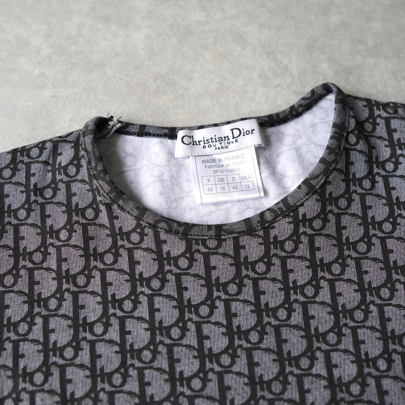 90's｜Trotter patterned top｜Made in France - NEWSED