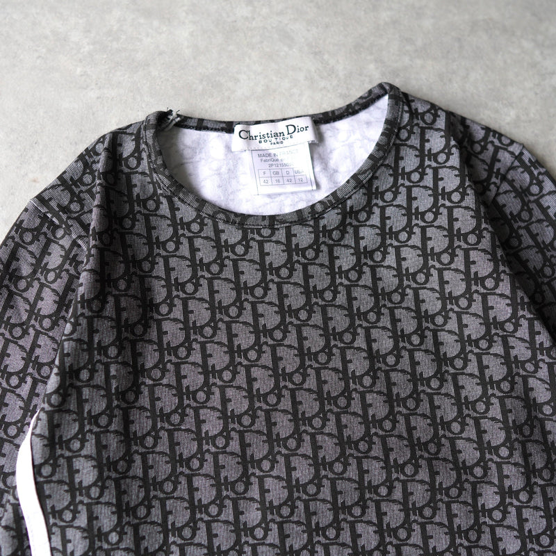 90's｜Trotter patterned top｜Made in France - NEWSED