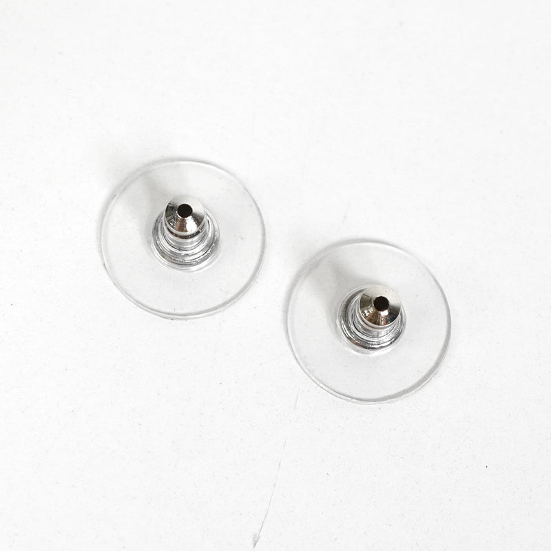 シャネル ココマーク ラインストーン スイング ティアドロップ ストーン ピアス シルバー