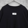 エムエムシックス メゾン マルジェラ ナンバーロゴ Tシャツ ブラック