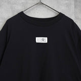 エムエムシックス メゾン マルジェラ ナンバーロゴ Tシャツ ブラック