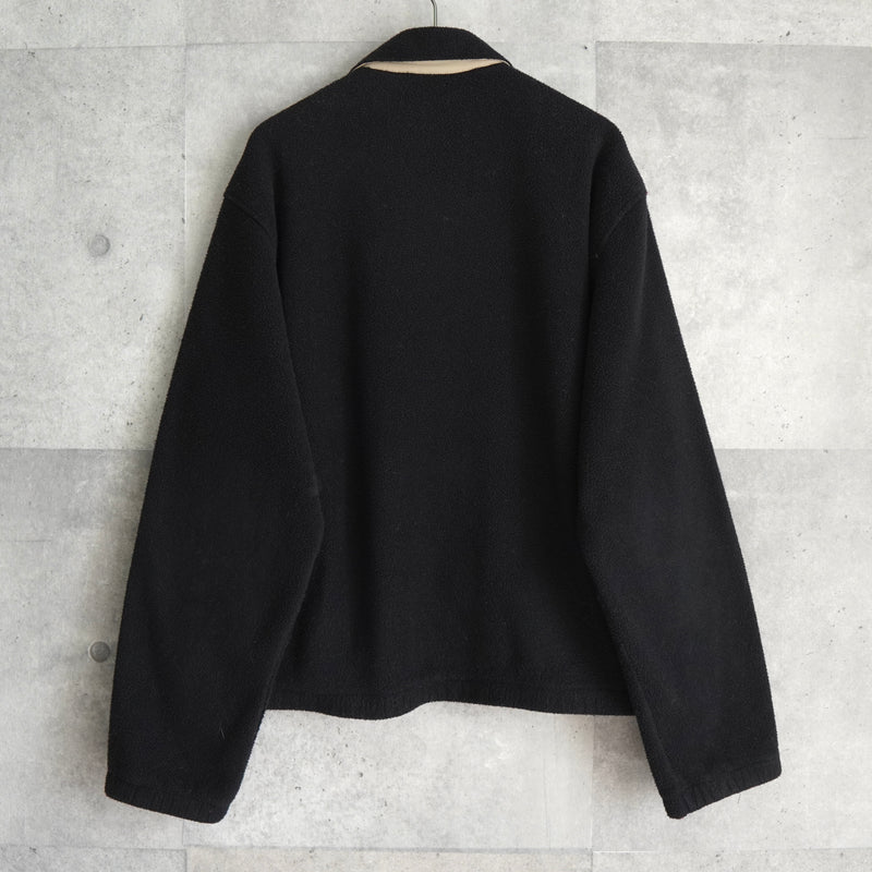 ポロ ラルフローレン スモールポニーロゴ フリース ジャケット ブルゾン ブラック メンズ