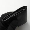 ロエベ リピートアナグラム レザー 二つ折り財布 ブラック