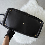 Dunhill Leather 2-Way Boston Bag in Black