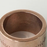 メゾン マルジェラ ロゴ シルバー925 リング 指輪 ピンクゴールド 10号 箱付き - NEWSED